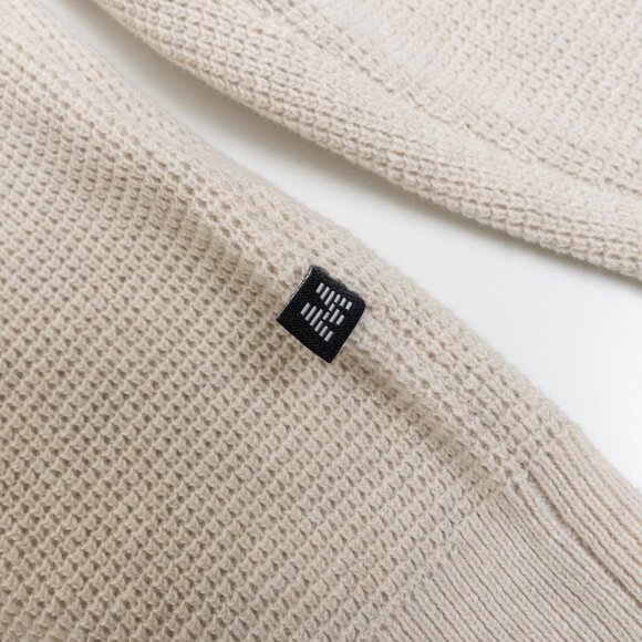 Matinique Malagoon Crewneck Sweater Mens Medium Oyster Gray Melange Cotton Cream - Picture 12 of 15